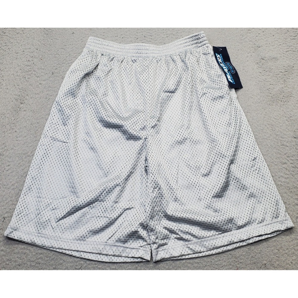 Players Express Collection Mesh Shorts Mens L Gray Athletic Gym Training Pull On - Picture 1 of 8